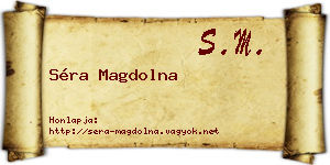 Séra Magdolna névjegykártya
